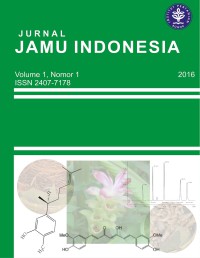 JURNAL JAMU INDONESIA VOL 1, NO 1, 2016