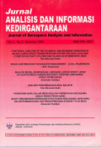 JURNAL ANALISIS DAN INFORMASI KEDIRGANTARAAN VOL 9, NO 2, DESEMBER 2012