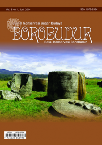 JURNAL KONSERVASI CAGAR BUDAYA BOROBUDUR VOL 8, NO 1, JUNI 2014