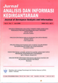 JURNAL ANALISIS DAN INFORMASI KEDIRGANTARAAN VOL 5, NO 1, JUNI 2008