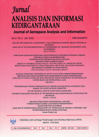 JURNAL ANALISIS DAN INFORMASI KEDIRGANTARAAN VOL 9, NO 1, JUNI 2012