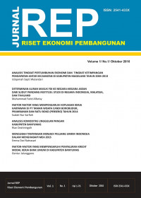 JURNAL REP: RISET EKONOMI PEMBANGUNAN VOL 2, NO 2, APRIL 2017