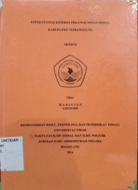 Image of SKRIPSI EFEKTIVITAS KINERJA PEGAWAI DINAS SOSIAL KAPUPATEN TEMANGGUNG