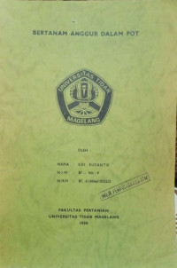 PAPER BERTANAM ANGGUR DALAM POT