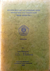 SKRIPSI PENGARUH BARAT BIBIT DAN KONSENTRASI ATONIK TERHADAP HASIL JAHE VARIETAS GAJAH ( Zingiber officinale Rosc )