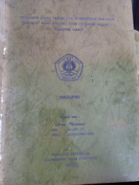 SKRIPSI PENGARUH JARAK TANAM DAN KONSENTRASI DEKAMON TERHADAP HASIL KACANG JOGO (Phaseolus vulgaris L.) VARIETAS GARUT