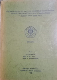 SKRIPSI PENGARUH MACAM ZAT PENGATUR TUMBUH DAN SAAT PEMBERIAN TERHADAP HASIL KUBIS BUNGA HIJAU (Brassica  oleracea var.)