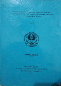 SKRIPSI AN ANALYSIS OF CONJUNCTIVE WORDS IN THE NARRATIVE TEXTS WRITTEN BY THE TENTH GRADE STUDENTS OF SMA N 1 KOTA MUNGKID IN THE SCHOOL YEAR 2010/2011