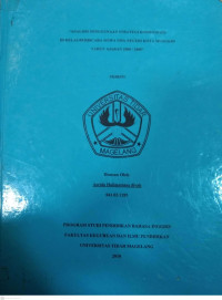 SKRIPSI ANALISIS PENGGUNAAN STRATEGI KOMUNIKASI DI KELAS BERBICARA SISWA SMA NEGERI KOTA MUNGKID TAHUN AJARAN 2008/2009