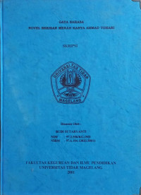 SKRIPSI GAYA BAHASA NOVEL BEKISAR MERAH KARYA AHMAD TOHARI