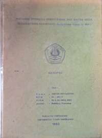 SKRIPSI PENGARUH INTENSITAS PEMANGKASAN DAN MACAM MEDIA TERHADAP HASIL BENGKUANG (Pachyrrhizus erosus (L) Mrb)