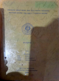 SKRIPSI PENGARUH BERAT BENIH DAN TATA TANAM TERHADAP PRODUKSI JAGUNG (Zea Mays L.) VARIESTA ARJUNA