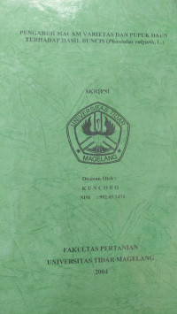 SKRIPSI PENGARUH DOSIS PUPUK KANDANG DAN TSP TERHADAP  HASIL TANAMAN BUNGA MATAHARI (HELIANTHUS ANNUUS)