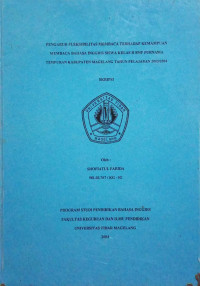 SKRIPSI PENGARUH FLEKSIBILITAS MEMBACA TERHADAP KEMAMPUAN MEMBACA BAHASA INGGRIS SISWA KELAS II SMP PURNAMA TEMPURAN KABUPATEN MAGELANG TAHUN PELAJARAN 2003/2004