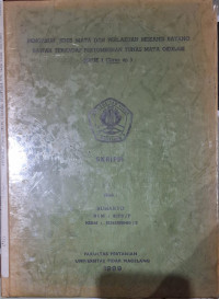 SKRIPSI PENGARUH JENIS MATA DAN PERLAKUAN MEKANIS BATANG BAWAH TERHADAP PERTUMBUHAN TUNAS MATA OKULASI JERUK (Citrus sp)