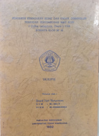 SKRIPSI PENGARUH KEMASAKAN BENIH DAN KADAR GIBBERELLIN TERHADAP PERTUMBUHAN BIBIT KOPI ( Coffea canephora. Fierre ) VAR ROBUSTA KLON BP 42