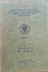 SKRIPSI PENGARUH KNSENTRASI ZAT FOLSISTIN, ASAM PTEROIL, GLUTAMAT TERHADAP BEBERAPA VARIETAS TANAMAN CABAI MERAH (Capsicum annuum L.)