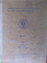 SKRIPSI PENGARUH KONSENTRASI ATONIK TERHADAP HASIL TOMAT ( Lycopersicum esculentum Mill )