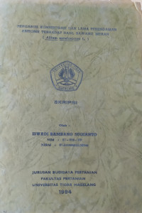 SKRIPSI PENGARUH KONSENTRASI DAN LAMA PERENDAMAN ABITONIK TERHADAP HASIL BAWANG MERAH (Allium ascalonicum L.)