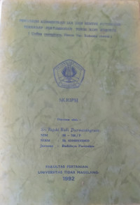 SKRIPSI PENGARUH KONSENTRASI IAA DAN BENTUK POTONGAN TERHADAP PERTUMBUHAN TURUS KOPI ROBUSTA (Coffea canephora, Pierre Var. Robusta cheval)