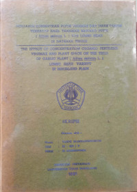 SKRIPSI PENGARUH KONSENTRASI PUPUK VEGIMAX DAN JARAK TANAM TERHADAP HASIL TANAMAN BAWANG PUTIH (Allium sativum L.) VAR LUMBU HIJAU DI DATARAN TINGGI