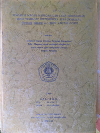 SKRIPSI PENGARUH MACAM NAUNGAN DAN LAMA PERENDAMAN BENIH TERHADAP PERTUMBUHAN BIBIT TEMBAKAU ( Nicotiana tabacum L. ) KEDU VARITAS GOBER