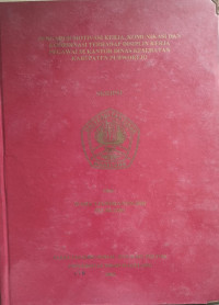 SKRIPSI PENGARUH MOTIVASI KERJA, KOMUNIKASI DAN KOORDINASI TERHADAP DISIPLIN KERJA PEGAWAI DI KANTOR DINAS KESEHATAN KABUPATEN PURWOREJO