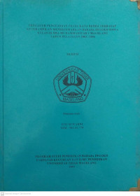 SKRIPSI PENGARUH PENGUASAAN FRASA KATA BENDA TERHADAP KETRAMPILAN MENERJEMAHKAN BAHASA INGGRIS SISWA KELAS III SMA MUHAMMADIYAH 1 MAGELANG TAHUN PELAJARAN 2003/2004