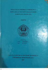 SKRIPSI PENGUASAAN MEMBACA PEMAHAMAN SISWA KELAS VIII SMPN 1 KALIANGKRIK KABUPATEN MAGELANG