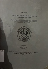 Image of SKRIPSI PERENCANAAN POMPA SENTRIFUGAL HCL KAPASITAS 90 M3/JAM