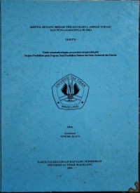 SKRIPSI SRINTIL BENANG MERAH TRILOGI KARYA AHMAD TOHARI DAN PENGAJARANNYA DI SMA