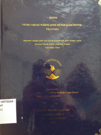 Image of SKRIPSI STUDI VARIASI WIRING KWH METER ELEKTRONIK TIGA FASA