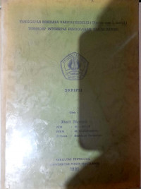 SKRIPSI TANGGAPAN BEBERAPA VARITAS KEDELAI ( Glycine Max L. Merril ) TERHADAP INTENSITAS PENGOLAHAN TANAH SAWAH