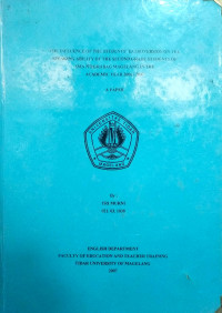 SKRIPSI THE INFLUENCE OF THE STUDENTS' EXTROVERSION ON THE SPEAKING ABILITY OF THE SECOND GRADE STUDENTS OF SMAN2 GRABAG MAGELANG IN THE ACADEMIC YEAR 2006/2007