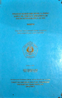 SKRIPSI TINJAUAN SOSIOLOGIS NOVEL LA BARKA KARYA NH. DINI DAN IMPLEMENTASI DALAM PENGAJARANNYA DI SMU