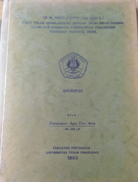 SKRIPSI UJI M1 BENIH JAGUNG (Zea mays L.) YANG TELAH DIPERLAKUKAN DENGAN DOSIS SINAR GAMMA (Co-60) DAN KOMBINASI KONSENTRASI COLCHICINE TERHADAP TONGKOL MUDA