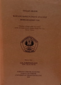 Image of TUGAS AKHIR RANCANG BANGUN ENGINE ANALYZER BERBASIS KOMPUTER
